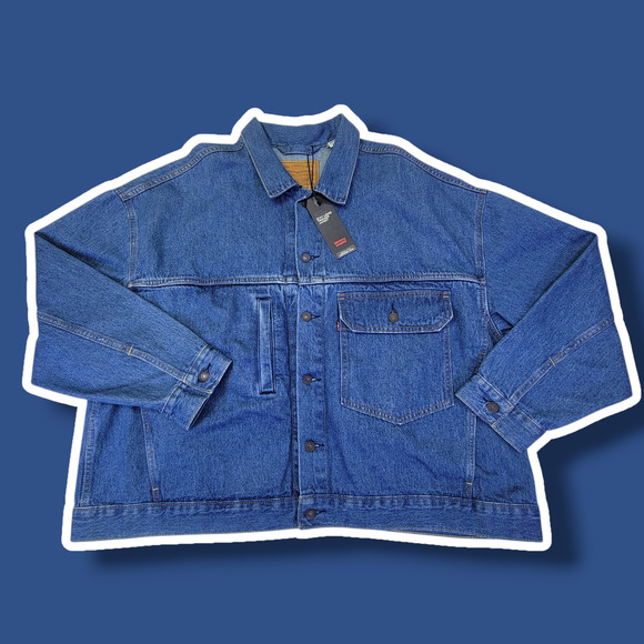 MSRP $108 Levi’s Stay Loose Trucker Jacket Size XL - Picture 1 of 4